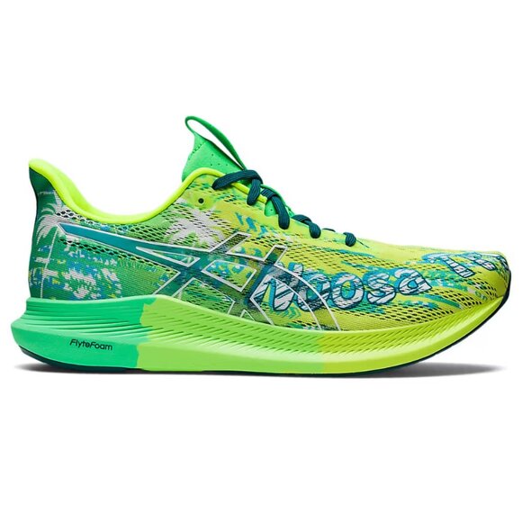 Asics Men's Lime Green Neon Noosa Tri 14 Mesh Athletic Running Shoes Size 10.5 - Picture 1 of 7